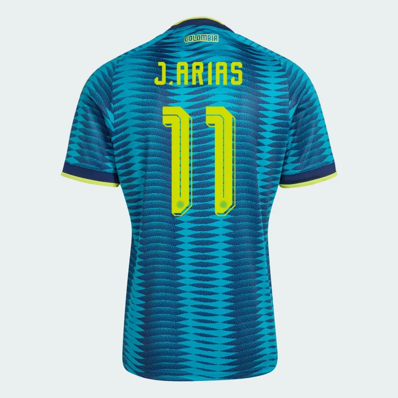 Colombia 2026 World Cup Away Soccer Jersey J. Arias #11