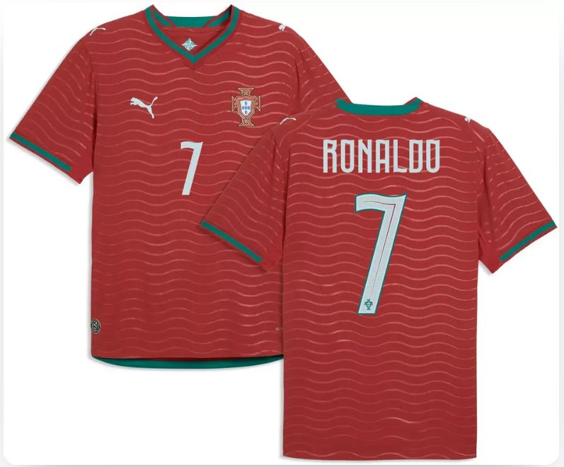 Ronaldo #7 Portugal Home World Cup Soccer Jersey 2026