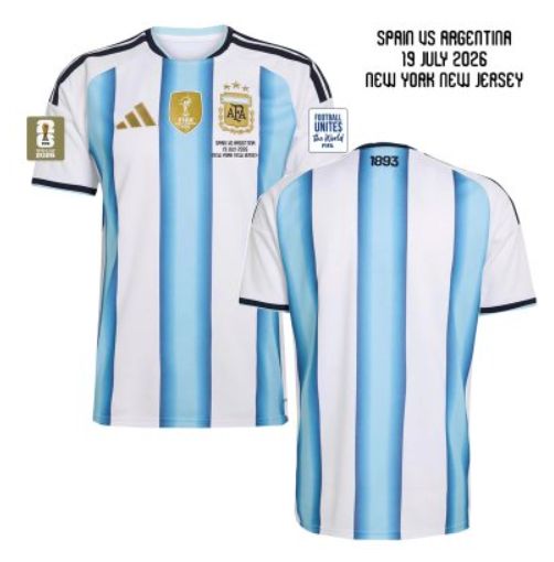 Argentina World Cup Final Jersey 2026 with Patches
