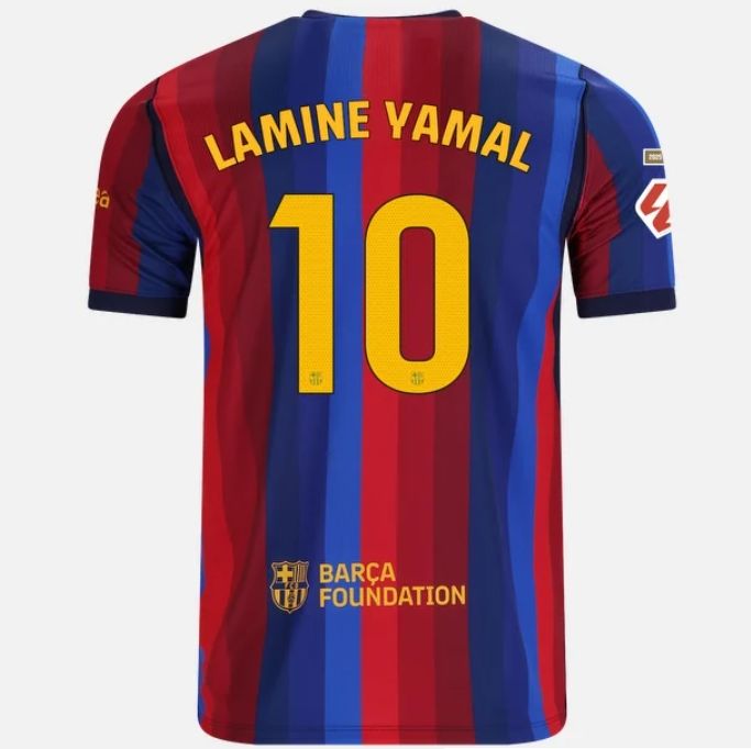 FC Barcelona Home Soccer jersey 26-27 LAMINE YAMAL #10