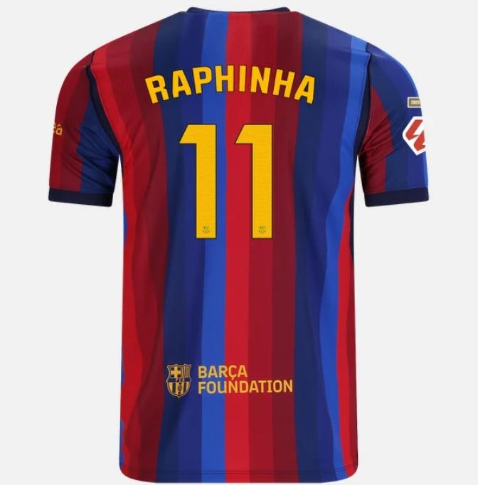 FC Barcelona Home Soccer jersey 26-27 RAPHINHA #11