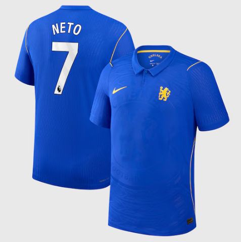 Chelsea Home Blue Soccer Jersey 26-27 Neto #7