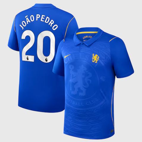 Chelsea Home Blue Soccer Jersey 26-27 Joao Pedro #20