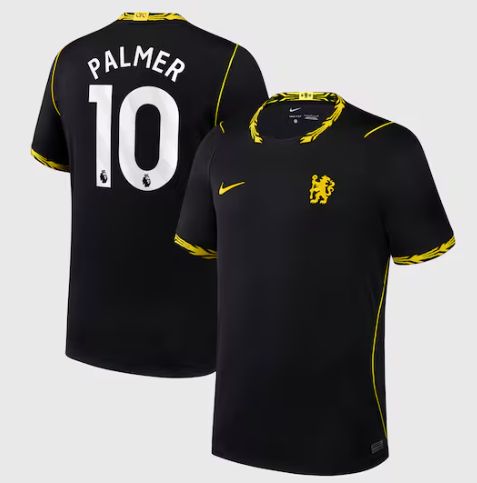 Chelsea Away Black Soccer Jersey 26-27 Palmer #10