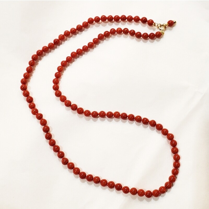 Collana sfere di corallo
