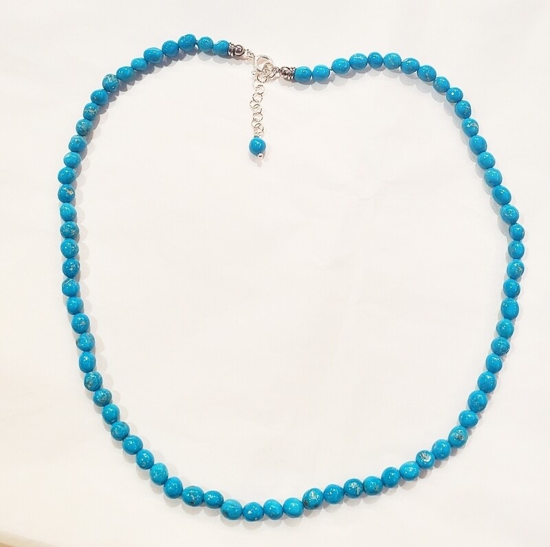 Collana sassetti turchese arizona e argento