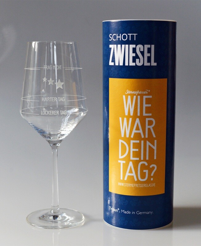 Wie war Dein Tag-Weinglas (1 Stück, Geschenkverpackung)