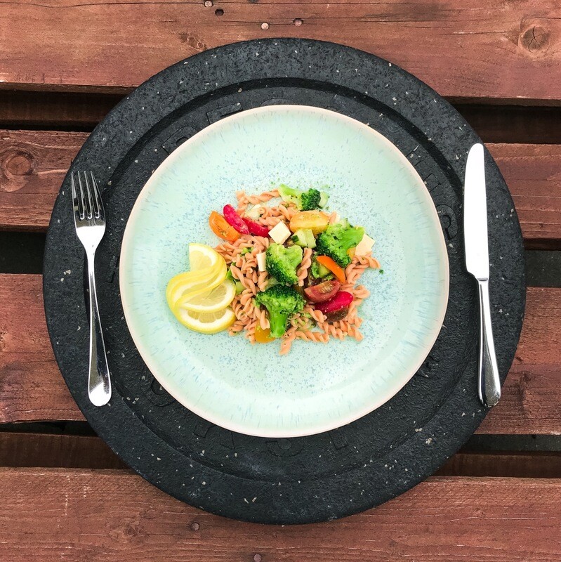 Gemüse-Salat mit Linsen Teigwaren Gemüse-Salat mit Linsen Teigwaren