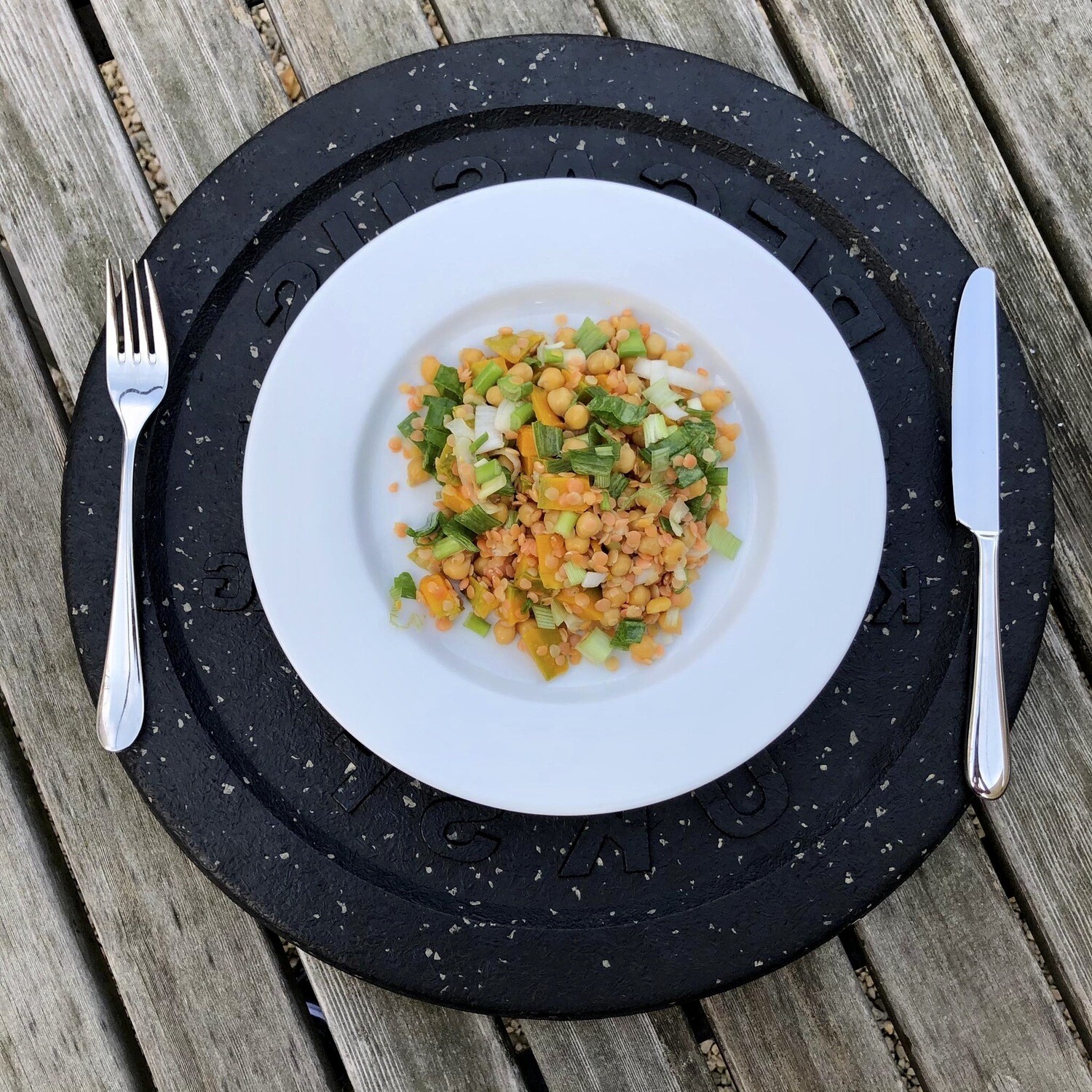 Kürbis-Linsen-Kichererbsen Salat Kürbis-Linsen-Kichererbsen Salat