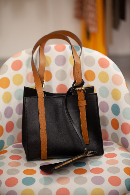 Kate Tote bag small bicolor nero Kate Tote bag small bicolor nero
