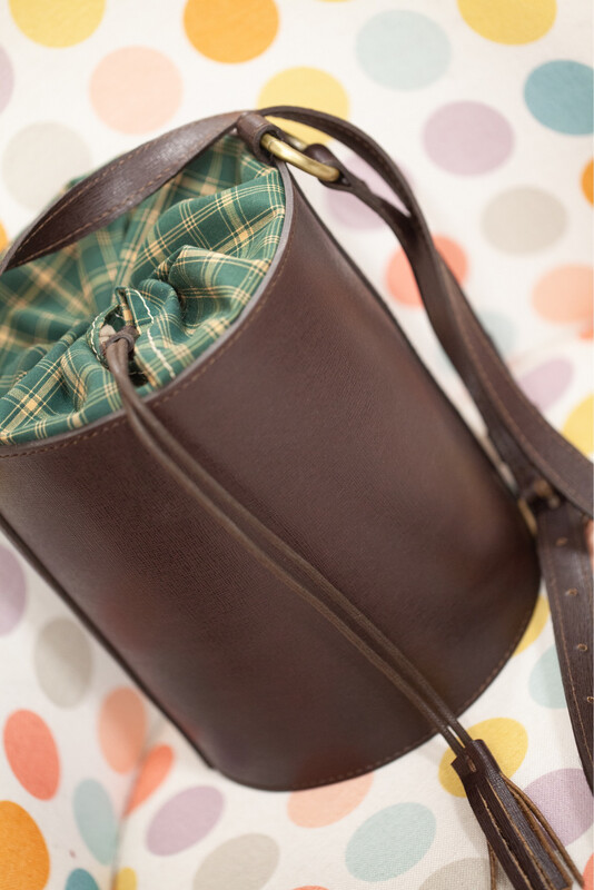 Diana Bucket cioccolato & tartan Diana Bucket cioccolato & tartan