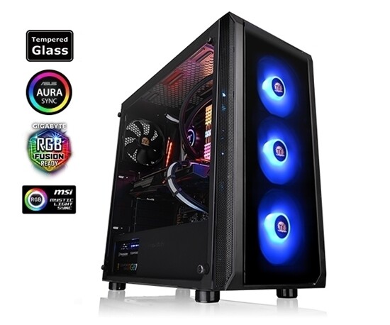 Thermaltake Versa J23 Tempered Glass Mid Tower Gaming Case without PSU