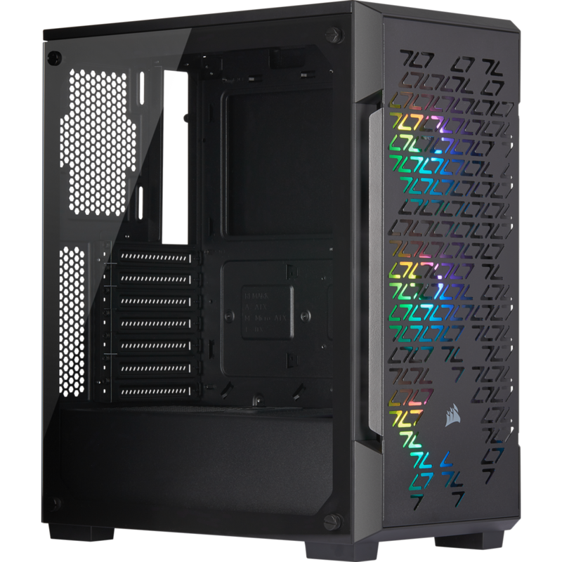Corsair iCUE 220T RGB Black (CC-9011173-WW) Smart Airflow Tempered Glass Mid Tower ATX Ca