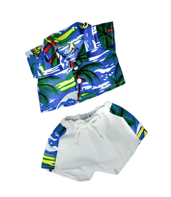 Hawaiian Shirt & Shorts Outfit - 16 inches Hawaiian Shirt & Shorts Outfit - 16 inches