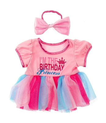 Birthday Princess with Bow Outfit - 16 inches Birthday Princess with Bow Outfit - 16 inches