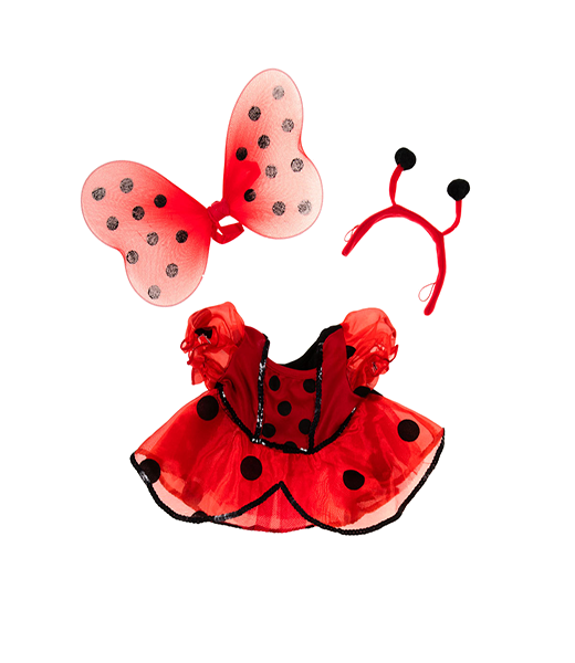 Ladybug Costume with Wings Outfit - 16 inches Ladybug Costume with Wings Outfit - 16 inches