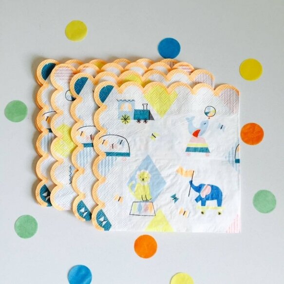 20 Silly Circus Napkins