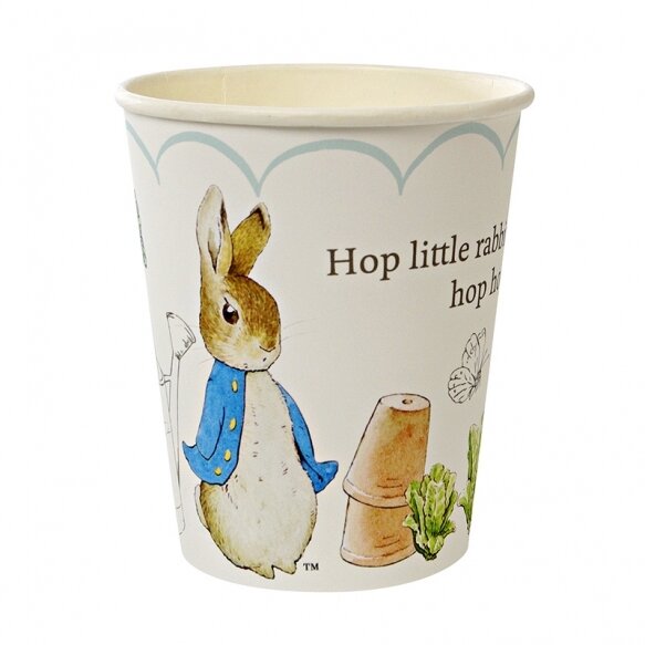 12 Peter Rabbit Scallop Pattern Party Cups