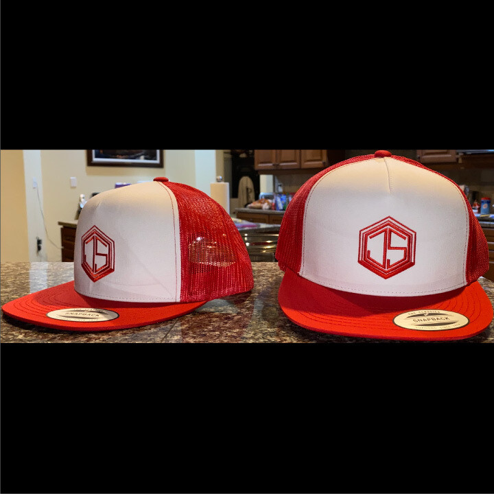 red hat with white bill