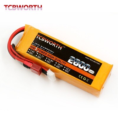 2S LiPo RC-Akku 7.4V 2600mAh 30-60C 2S LiPo RC-Akku 7.4V 2600mAh 30-60C