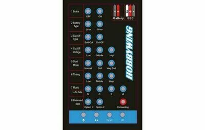 Carte de programmation pour le contrôleur Hobbywing Skywalker