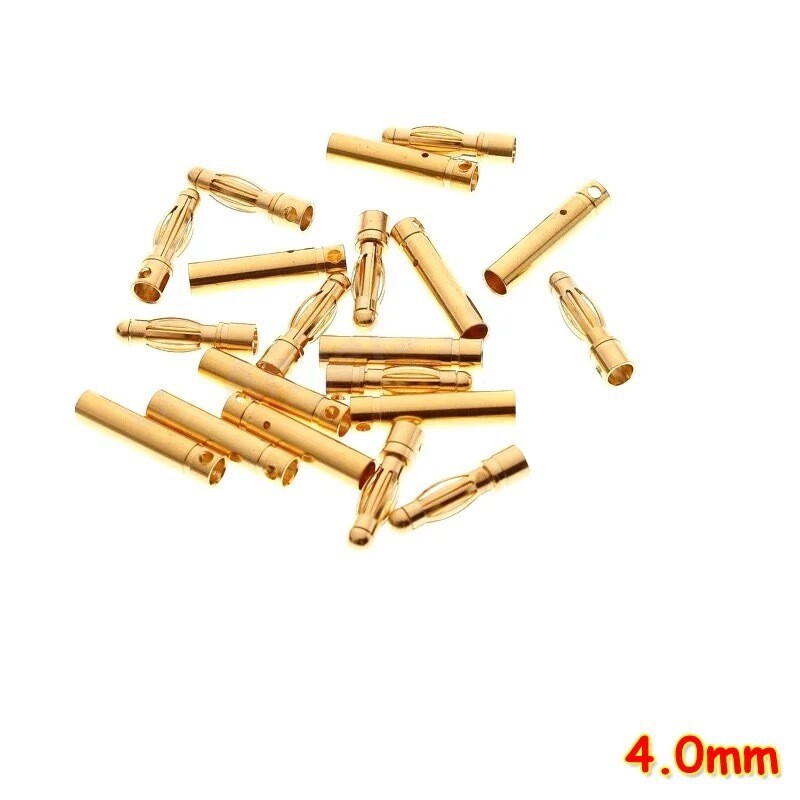 4mm Banana Goldstecker (paar)