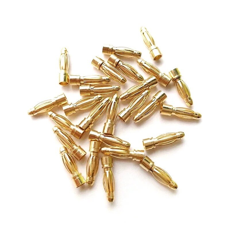 4mm gold-plated banana plugs (pair)