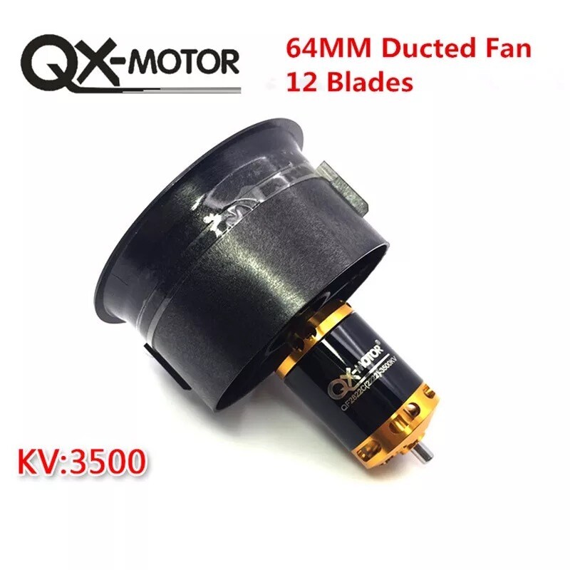 Impeller 64mm 12 Blatt 3-4S inkl. Motor