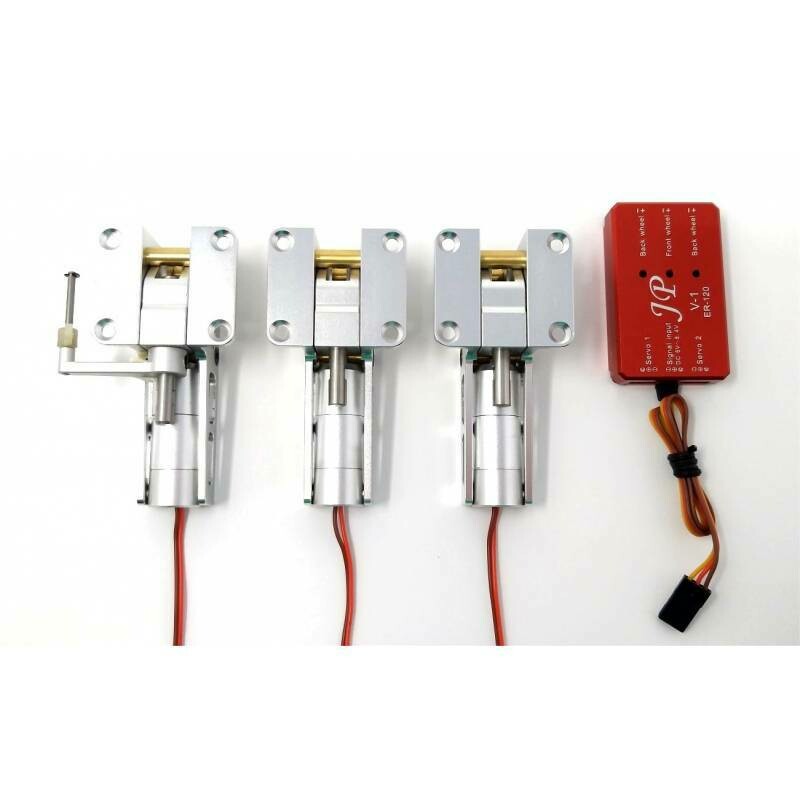 JP Hobby ER-005 5mm Alloy Electric 3 Retracts Set (6kg/Low/Inside) + Controller (optional)