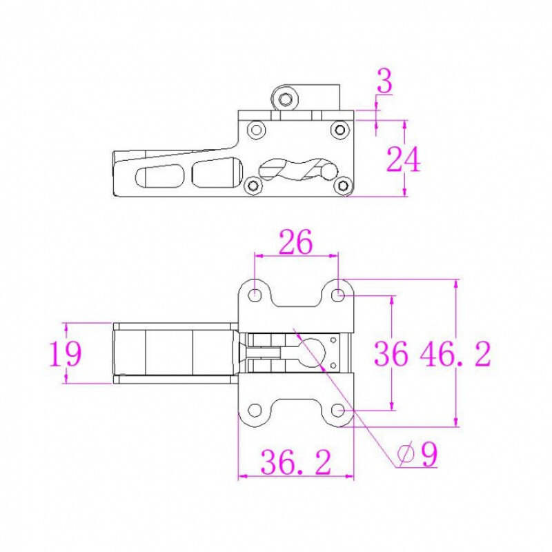 JP Hobby ER-008 9mm Alloy Electric 2 Retracts Set (9kg/Low/Inside) + Sequencer (optional)