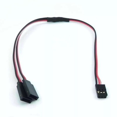 Connecteur pour câble de servo en Y, 15 cm de long