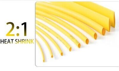 2:1 yellow heat-shrink tubing, 4 mm