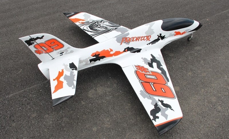 Pilot-RC PRE-Tuned Full-Composite Predator Turbin Jet, Spw 1600mm, ARF mit EZFW