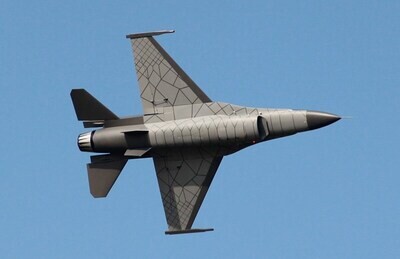Pilot-RC F-16 Fighting Falcon Turbinen-Jet, Spw 2115mm, ARF mit EZFW