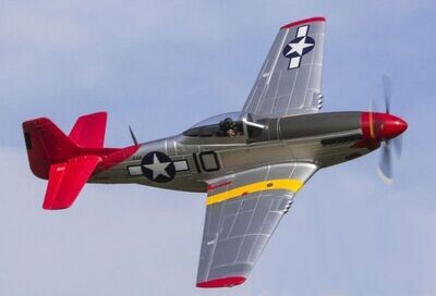 FMS Mustang P-51D V8-Red tail, Spw 1450mm, PNP mit Gyro