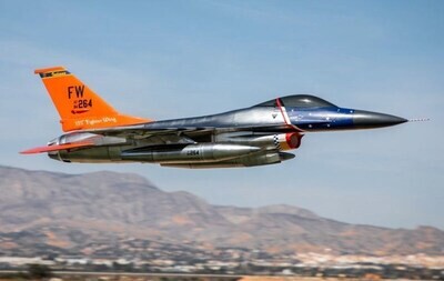 Pilot-RC F-16 Fighting Falcon Turbinen-Jet, Spw 2115mm, ARF mit EZFW