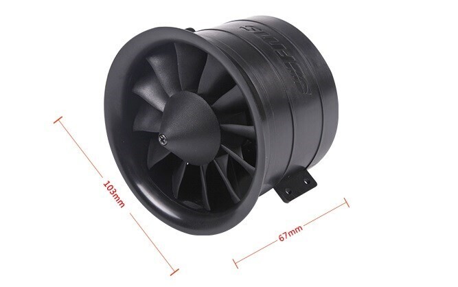 FMS Impeller EDF 80mm V4, 12-Blade - 3665-KV2000