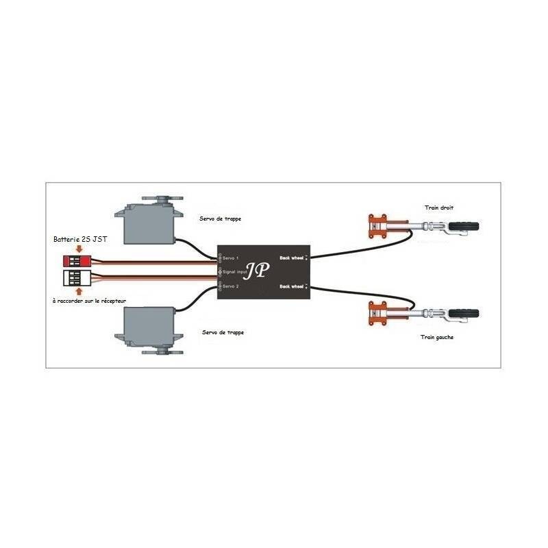 JP Hobby Two-Wheel Controller Retract Box ER-150 V2 (HV)