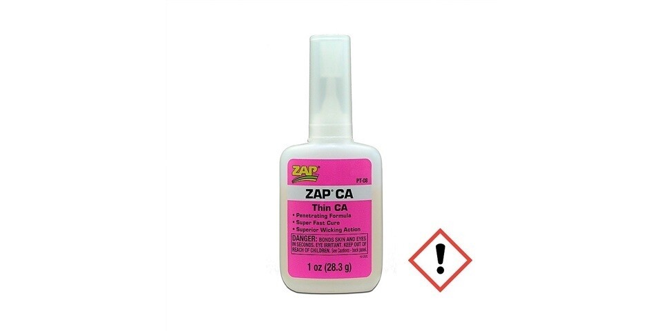 ZAP CA pink Sek-Kleber dünn 28gr