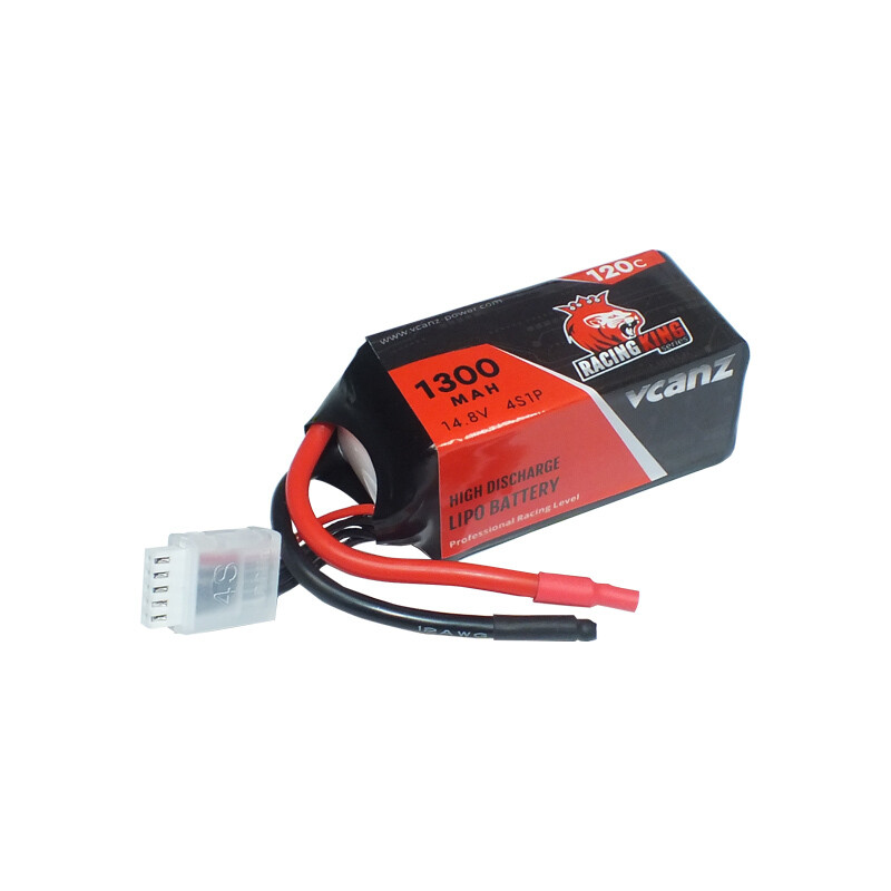 Vcanz Racing King 1300mAh 120-240C 14.8V 4S LiPo Akku Vcanz Racing King 1300mAh 120-240C 14.8V 4S LiPo Akku