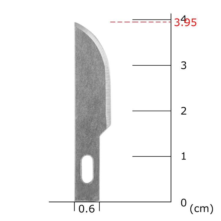 Lames de rechange rondes pour scalpel, lot de 10