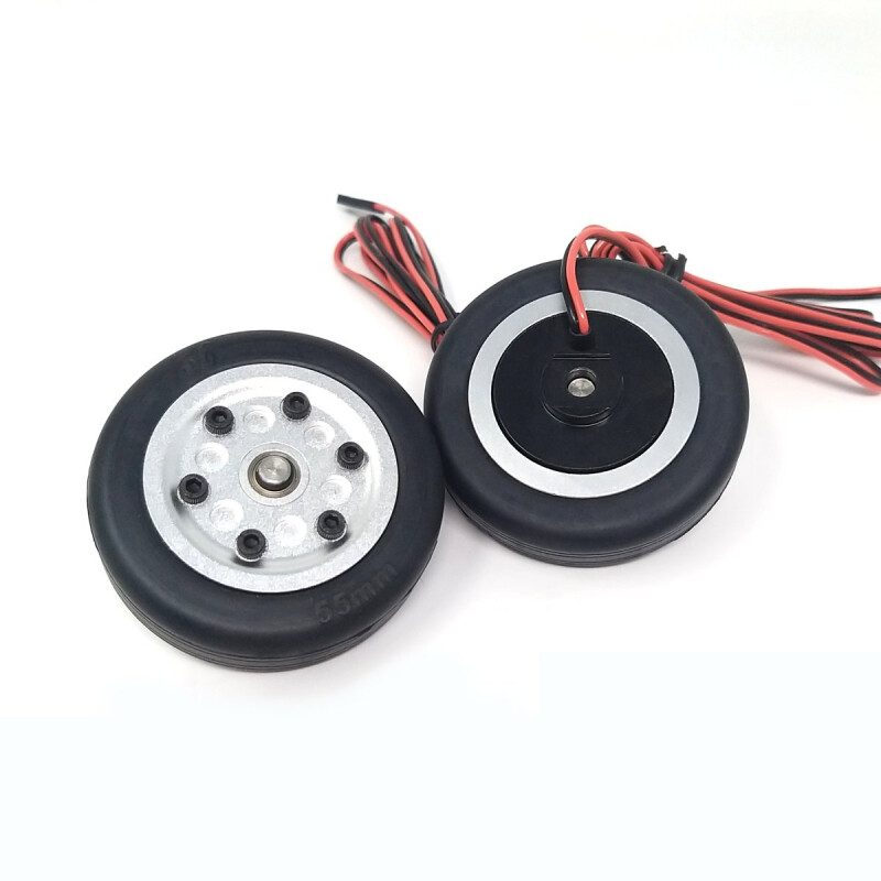 JP Hobby Electric Brake with 2x 55/16mm Wheels (5mm Axle)