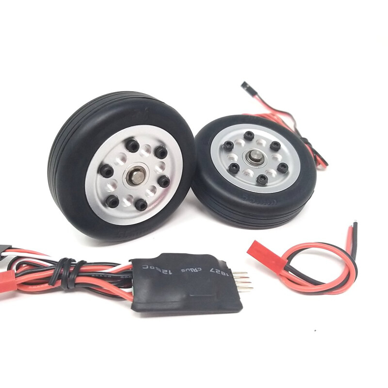 JP Hobby Elektrobremse mit 2x 55/16mm Rädern (5mm Achse)