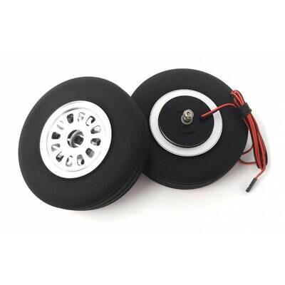 JP Hobby Elektrobremse mit 2x 115/31mm Rädern (8mm Achse)