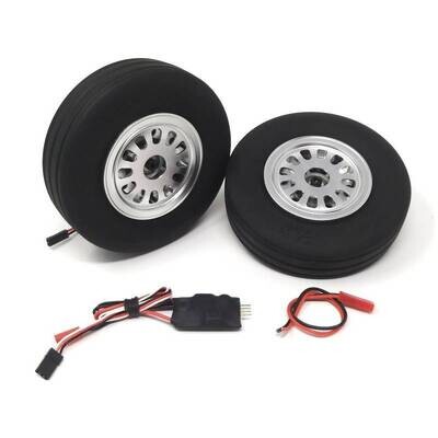JP Hobby Elektrobremse mit 2x 115/31mm Rädern (8mm Achse)