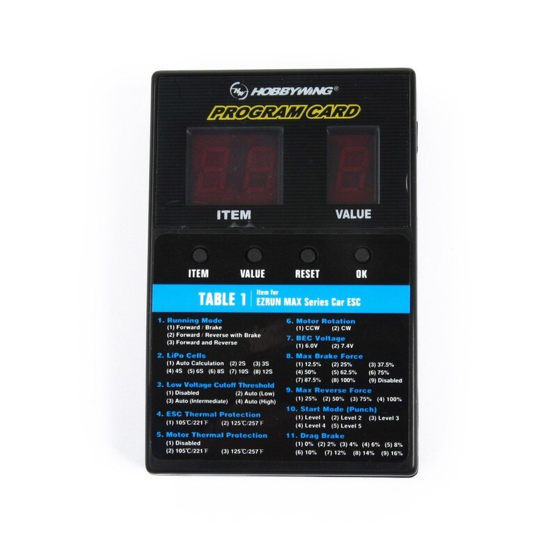Hobbywing LED Programmierbox Xerun, FlyFun, Ezrun, Seaking, Platinum, Skywalker V2