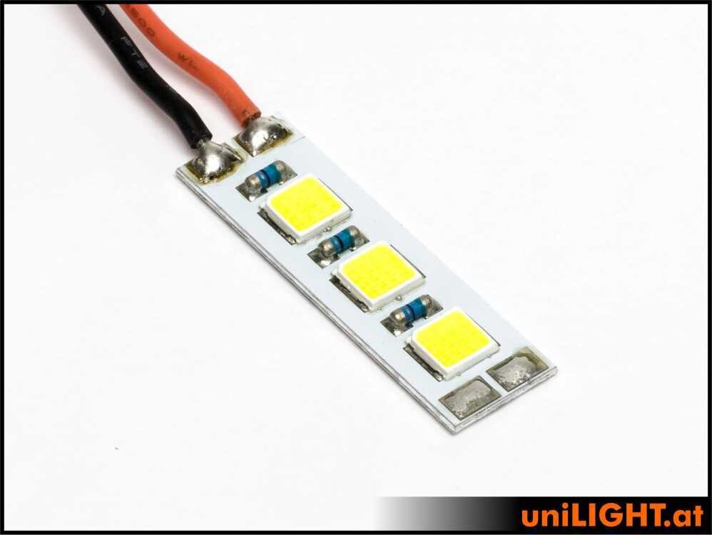 10mm Blitzlicht Modul, 18Wx3, Weiss