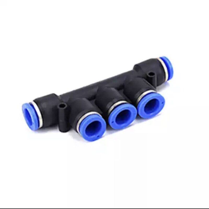 Schlauchkupplung, 5-fach Steckverbindung 4mm Schlauchkupplung, 5-fach Steckverbindung 4mm