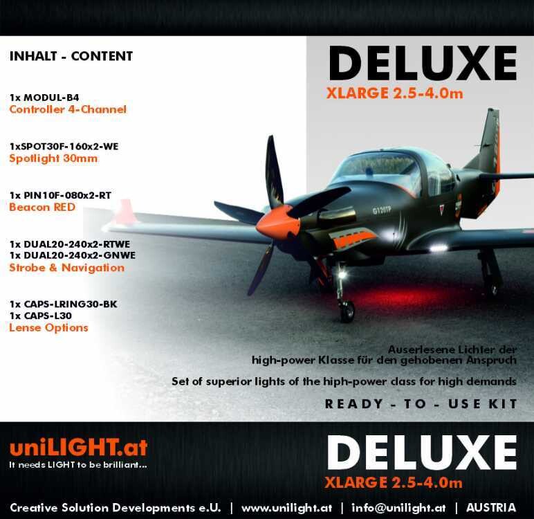 DELUXE-XLarge Beleuchtungsset DELUXE-XLarge Beleuchtungsset
