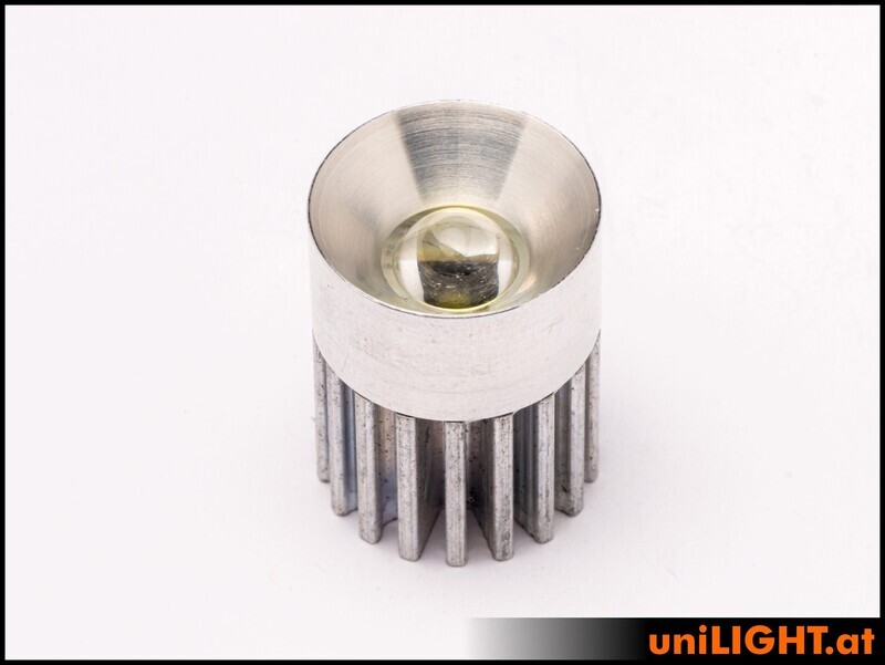 19mm aluminum headlights, 5W x 2
